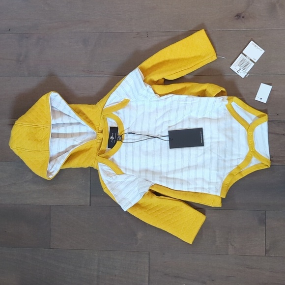 7 For All Mankind Other - 7 For All Mankind 6-9 Month Bodysuit and Hoodie